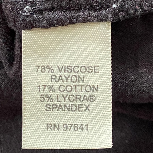 J. Jill Black V- Neck 3/4 Wide Sleeve Knit Top Size L - Picture 4 of 9